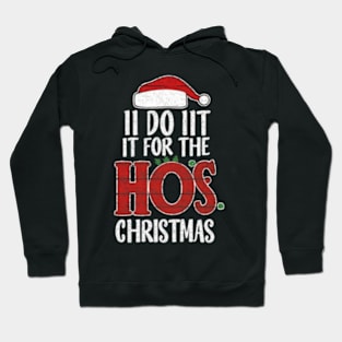 I Do It For The Ho's Funny Christmas Santa Hoodie